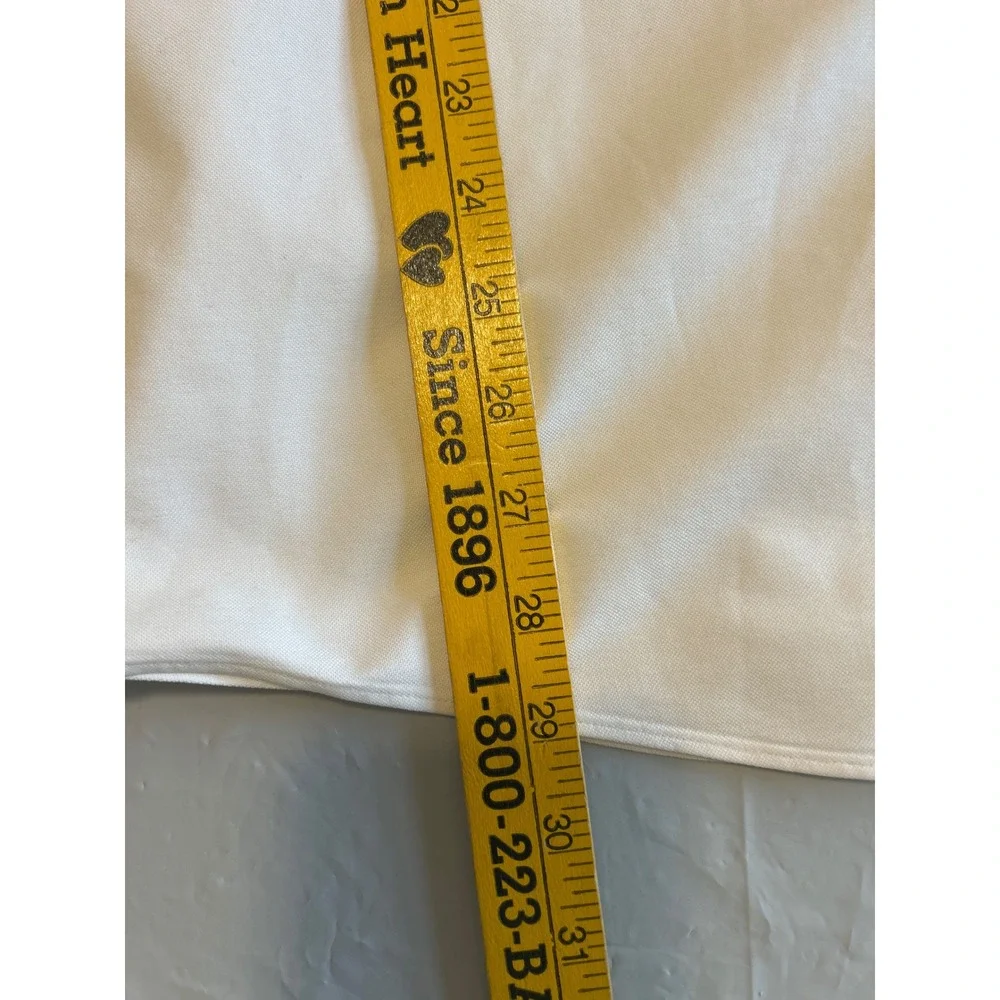 LL Bean Mens White Wrinkle Resistant Cotton Oxford Button Down Shirt 16-32 20941 - Picture 6 of 11